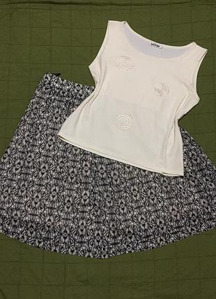 Спідниця!🎁 майка 💛💙