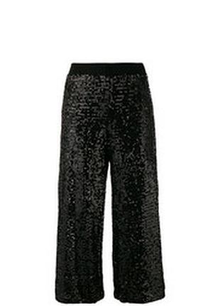 Стильні нарядні штани кюлоти в паєтках marks&spenser підійдуть на модняшку 10-11 років
