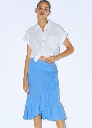 Юбка лен zara