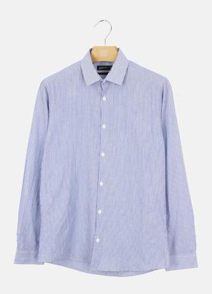 Сорочка в дрібну смужку, l