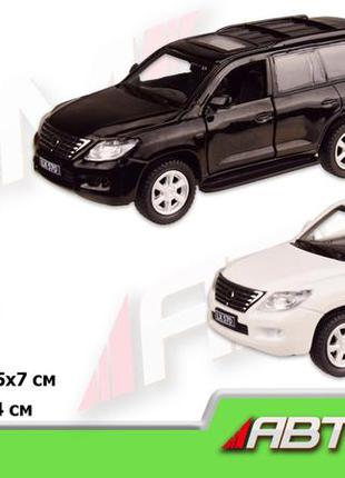 Km4304 машина метал автопром, 1:43 lexus lx570, відкриваються двері, коробка 14,5*6,5*7 см