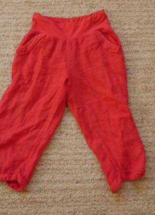 Штани-бріджі 100 % льон розмір  пише s