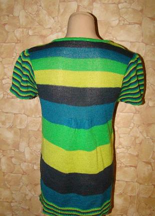 Яскрава в'язана кофта жилетка безрукавка promod р.xl/xxl 6