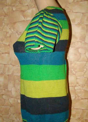 Яскрава в'язана кофта жилетка безрукавка promod р.xl/xxl 4