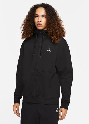 Кофта чоловік.nike m j ess flc fz hoodie (арт. da9810-010)1 фото