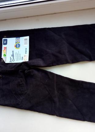 Вельветовые штаны на мальчика 2 и 4 лет, 92 и 104 см lupilu германия3 фото