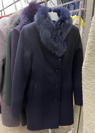 Нове зимове жіноче пальто з  натуральним хутром2 фото