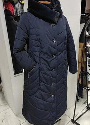 Шикарный зимний пуховик пальто, удлинённая куртка,на пышные формы 🤗.4 фото