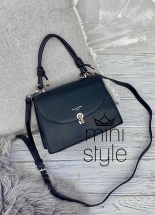 Сумка тоут шопер классическая стеганная cross body кросс боди david jones 623610 фото