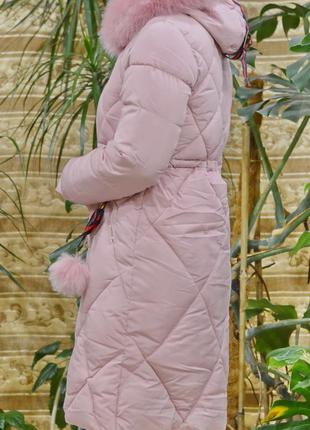 Дуже теплі та модне зимове жіноче пальто-пуховик5 фото