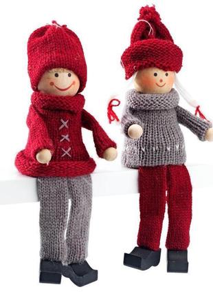 Новогодние человечки мальчик и девочка