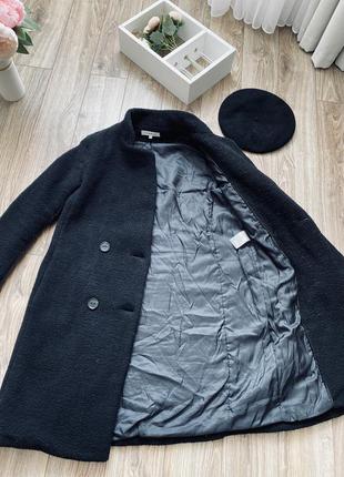 Шуба из искусственного меха чёрная, плюшевое пальто, шуба тедди sandro10 фото