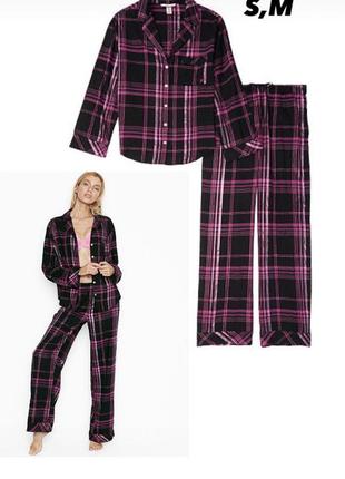 Піжама, фланелевая пижама, xs,s,m,д, victoria's secret, виктория сикрет2 фото