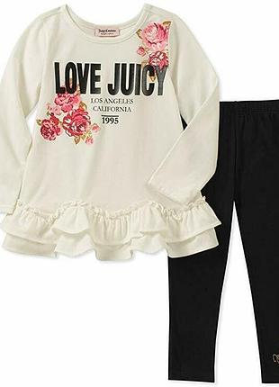 Костюм juicy couture туника и лосины на девочку 12 месяцев хлопок