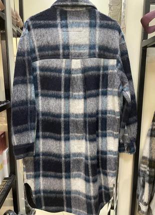 Пальто с шерсть лама длинная рубашка утеплённая рубашка bershka🔥🔥🔥3 фото
