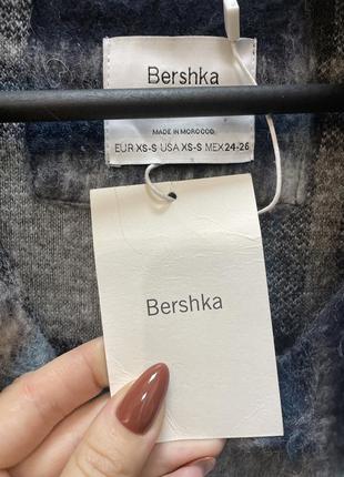 Пальто с шерсть лама длинная рубашка утеплённая рубашка bershka🔥🔥🔥4 фото