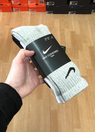 Комплект 3 шт носки шкарпетки nike 3ppk value cotton crew (m-l) оригинал!!