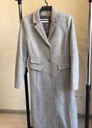 Идеальное серое классическое пальто garry weber8 фото