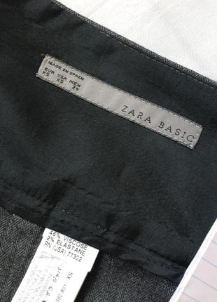 Офисная юбка zara , xs, вискоза3 фото