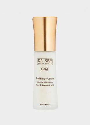 Зволожуючий денний крем для обличчя dr. sea intensive moisturizing facial day cream hyaluronic acid