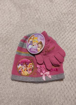 Набор шапка и перчатки disney