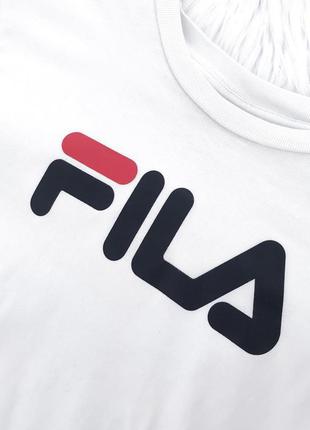 Білий лонгслив fila