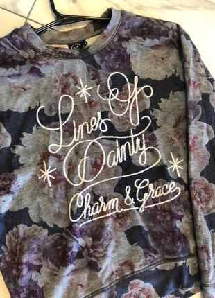 Свитшот в цветочный принт 5