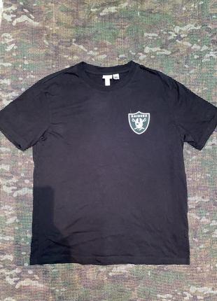 Футболка h&m raiders nfl team apparel, оригинал, размер м