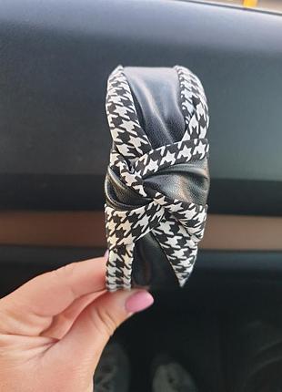 Ободок экокожа,обруч чалма