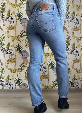 Рваные дырявые джинсы левайс levi’s скини прямые с дырками1 фото
