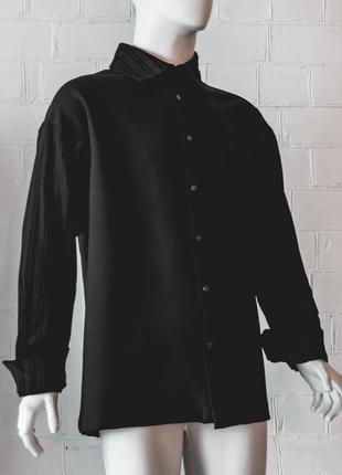 Чорна дизайнерська сорочка шерсть, вельвет ievenko5 фото