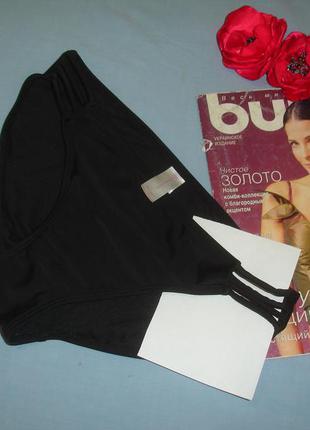 Низ від купальника жіночі плавки розмір 46 / 12 м чорний бікіні прорізи