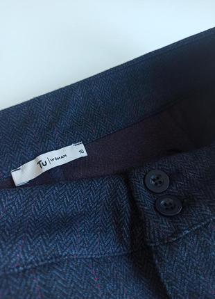Качественный трикотажные темно-синие брюки5 фото