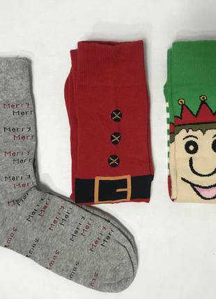 Набір шкарпеток /новорічні чоловічі шкарпетки george
