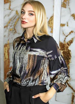 Красивая блуза с вискозного шёлка 46,48,50,52р8 фото