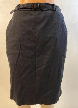 H&m юбка чёрная мини миди