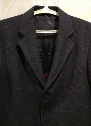 Мужское шерстяное серое классическое пальто s.oliver toscana7 фото