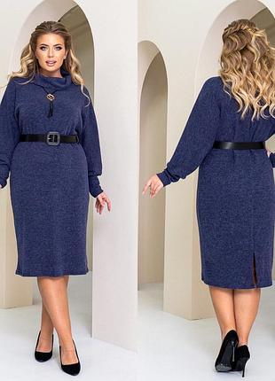 Сукня міді, мінін, графітове, смарагд. розміри 48-58.