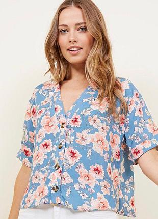 Блуза в цветочный принт zara