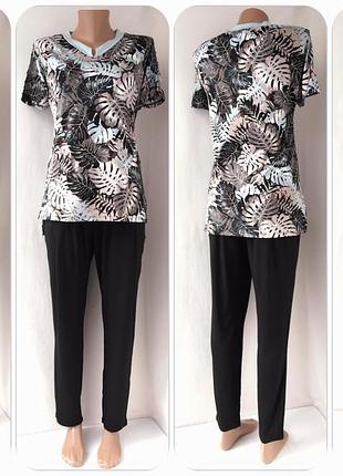 Стильный домашний комплект, костюм для прогулок "tropic" от тм leinle (roksana).