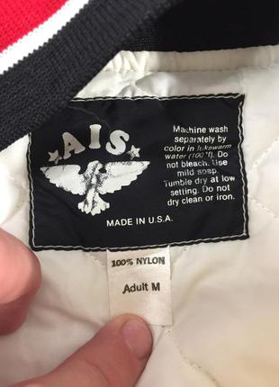 Винтажный бомбер ais made in usa3 фото