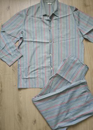 Якісна піжама у смужку seidensticker mondino /котонова піжама