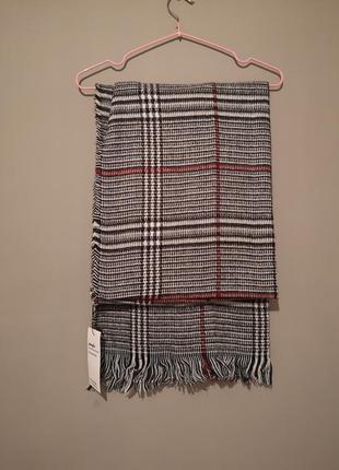 Шарф палантин хустка накидка аксесуари клетка