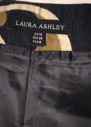 Laura ashley, юбка лен + хлопок, винтаж.6 фото