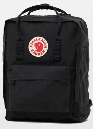 Черный городской рюкзак kanken сумка канкен классик. 16 l1 фото