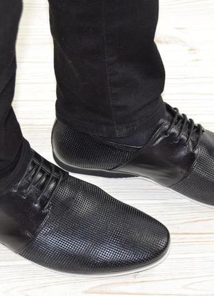 Туфлі чоловічі comfortime 12075 чорні шкіра на шнурках, останній 41 розмір4 фото