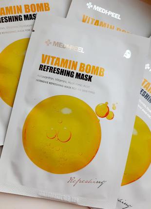 Medi-peel vitamin bomb refreshing mask освіжаюча маска з вітамінним комплексом1 фото