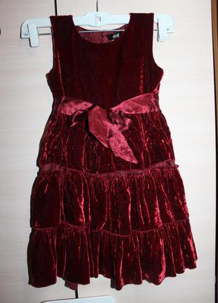 Стильне велюрове сукні , бархатне h&m1 фото