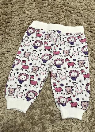 Штанішки з принтом на 3-6 місяців