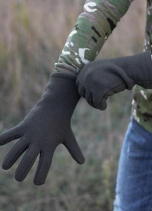 Рукавиці базові флісові перчатки зимние